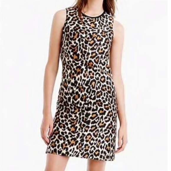 J. Crew Dresses & Skirts - 🆕J. Crew Leopard Shift Dress, Size 2